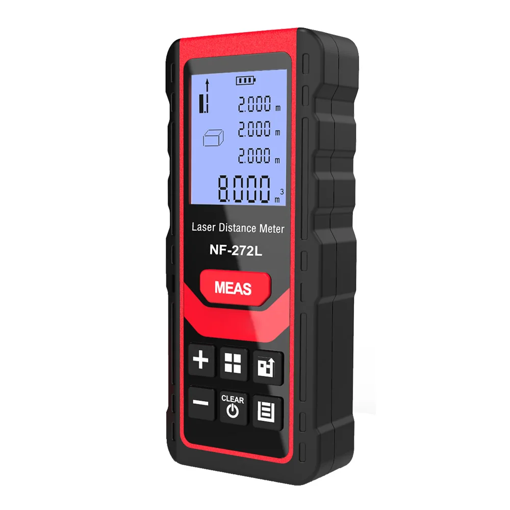 

Noyafa NF-272L Laser Distance Meter 60M 80M 100M Rangefinder Tape Range Finder Measure Device Digital Ruler Test Tool