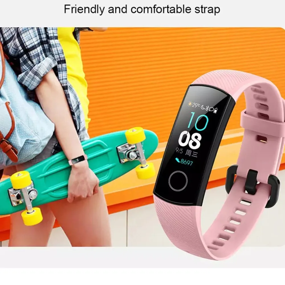 Huawei Honor Band 4 умный Браслет 2.5D стекло сенсорный экран Bluetooth монитор сердечного ритма Поддержка Android и IOS