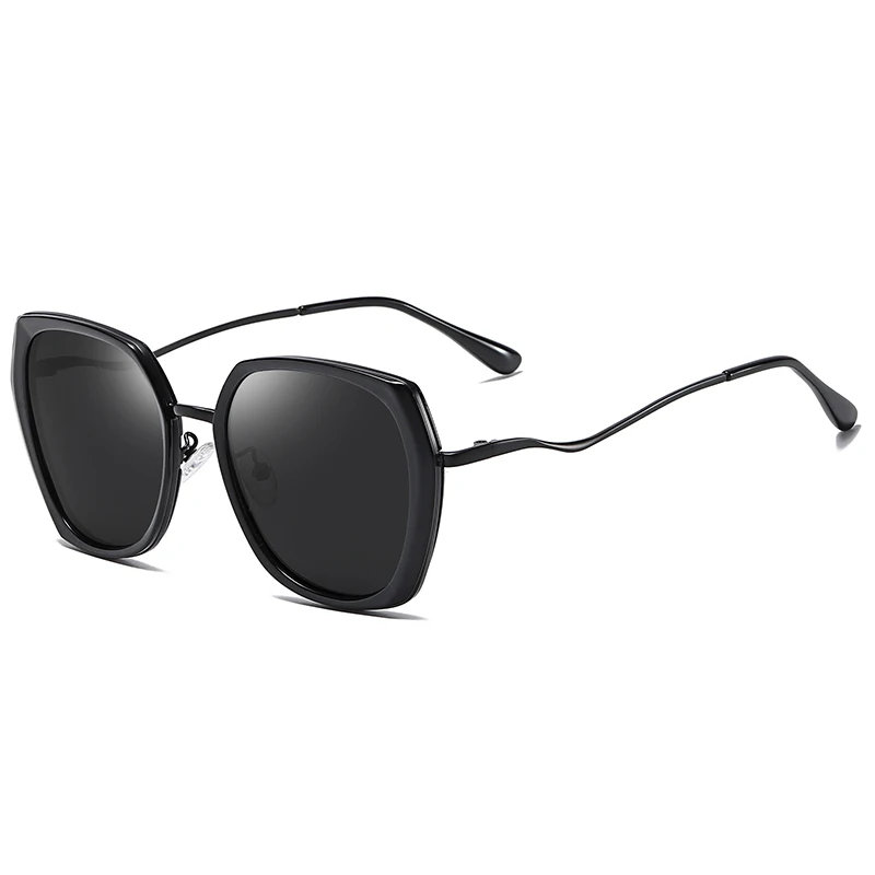 C1 Black Black Pro Acme, роскошные квадратные солнцезащитные очки для женщин, поляризационные, негабаритные, градиентные, солнцезащитные очки, оттенки для женщин, gafas de sol PC1347 - Цвет линз: C1 Black Black