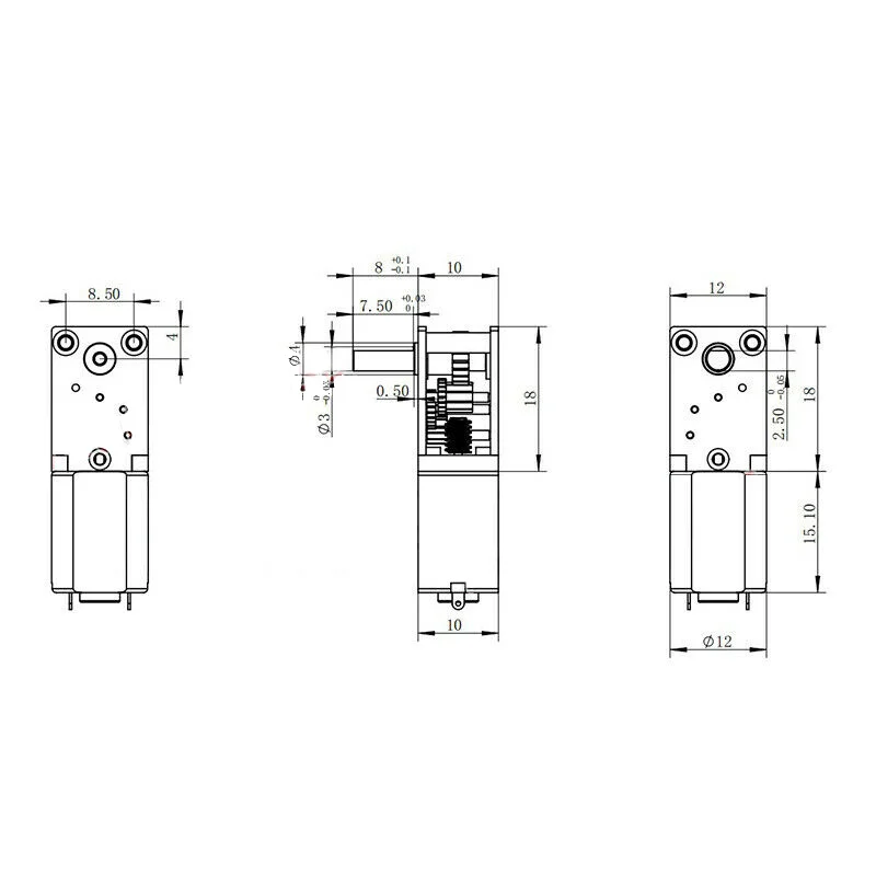 DC3V-12V мини микро N20 мотор-редуктор полностью металлическая коробка передач большой крутящий момент оси 236 диапазон напряжения 3-12 в Новинка