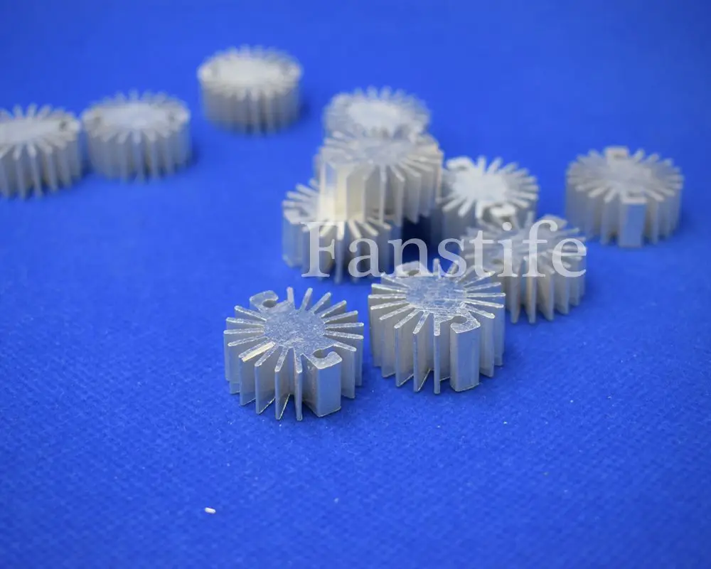 23mm Height-12mm 1W High Power Led Radiator Aluminum Heatsink Star