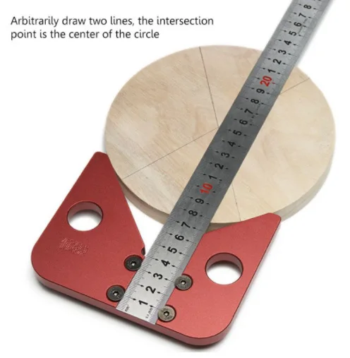 

Woodworking Center Feet 45-Degree Angle Scriber Woodworking Circle Midline Scriber Building Blocks Marking Gauge