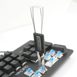 Computador e escritório mouse e teclados acessórios extrator chave de fio de aço extrator de eixo extrator de tampa de teclado mecânico removedor