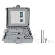 Оптоволоконная Клеммная коробка 12 ядро FTTH волоконно-оптический распределительный корпус IP65 9,84x8,66 x 2.56in