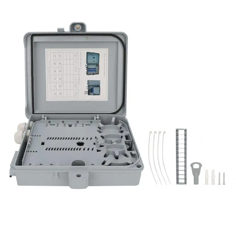 Оптоволоконная Клеммная коробка 12 ядро FTTH волоконно-оптический