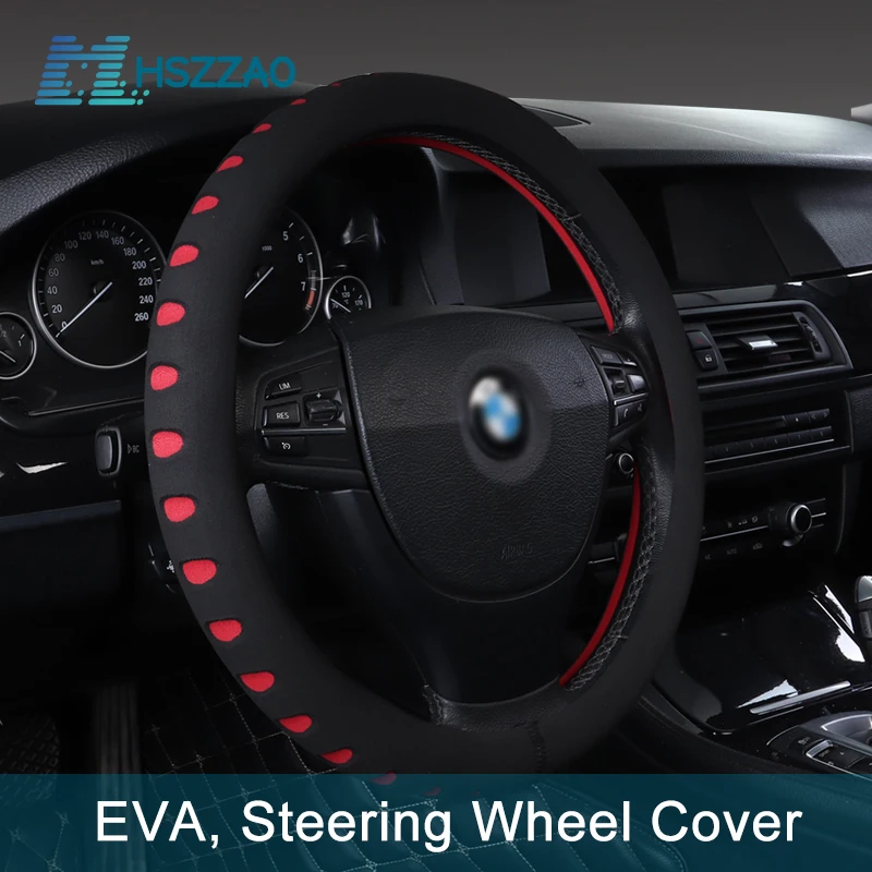 

38cm/15in EVA Three-dimensional structure Car Steering Wheel Cover Universal/ Non-slip Auto Steering Covers For Most Cars SUV