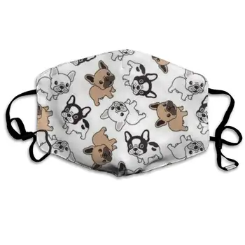 

French Bulldog Fashion Washable Anti Dust Windproof Polyester Face Mask