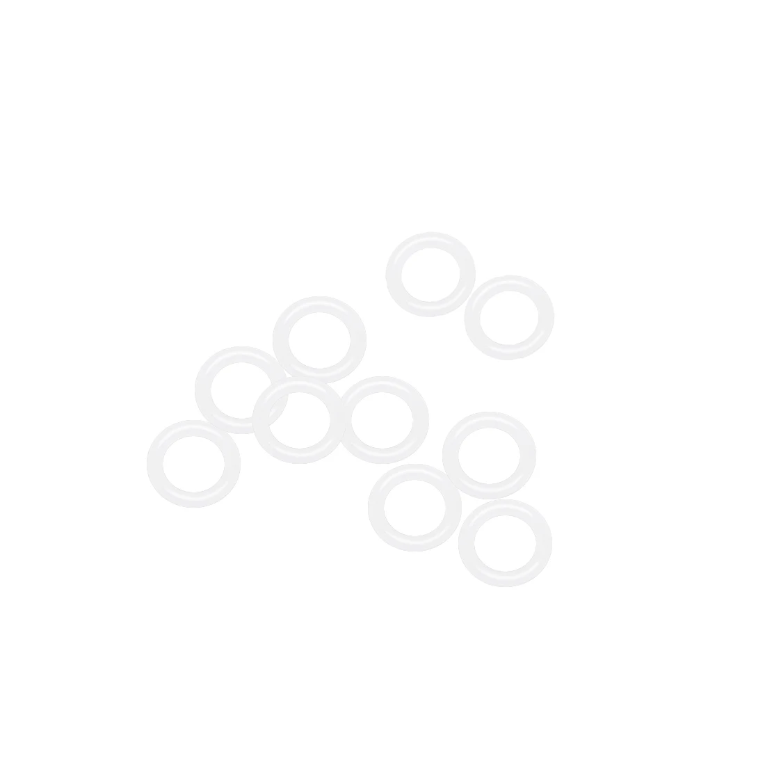 

uxcell Silicone O-Rings 13mm OD, 8.2mm Inner Diameter, 2.4mm Width, Seal Gasket White 10Pcs
