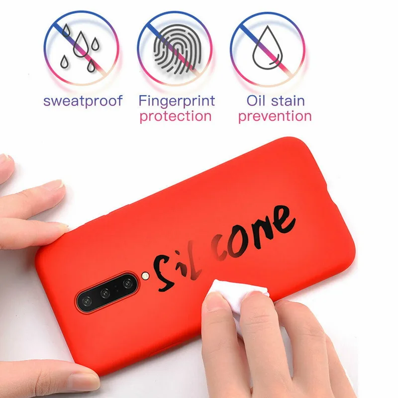 Противоударный чехол из жидкого силикона для Oneplus Nord 8 T Pro 7 6 6T роскошный тонкий