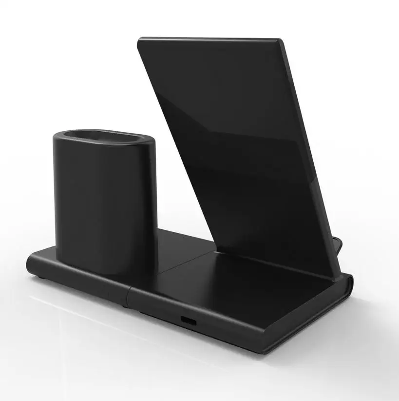 3 в 1 беспроводная зарядная подставка для iPhone XS Max samsung S9 S8 S7 Apple Watch быстрая док