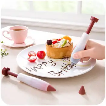

Silicone Fondant Cake Pen Pastry Icing Writing Syringe Baking Decor DIY Tools Chocolate Decorating tools Cake Mold Cream cup co