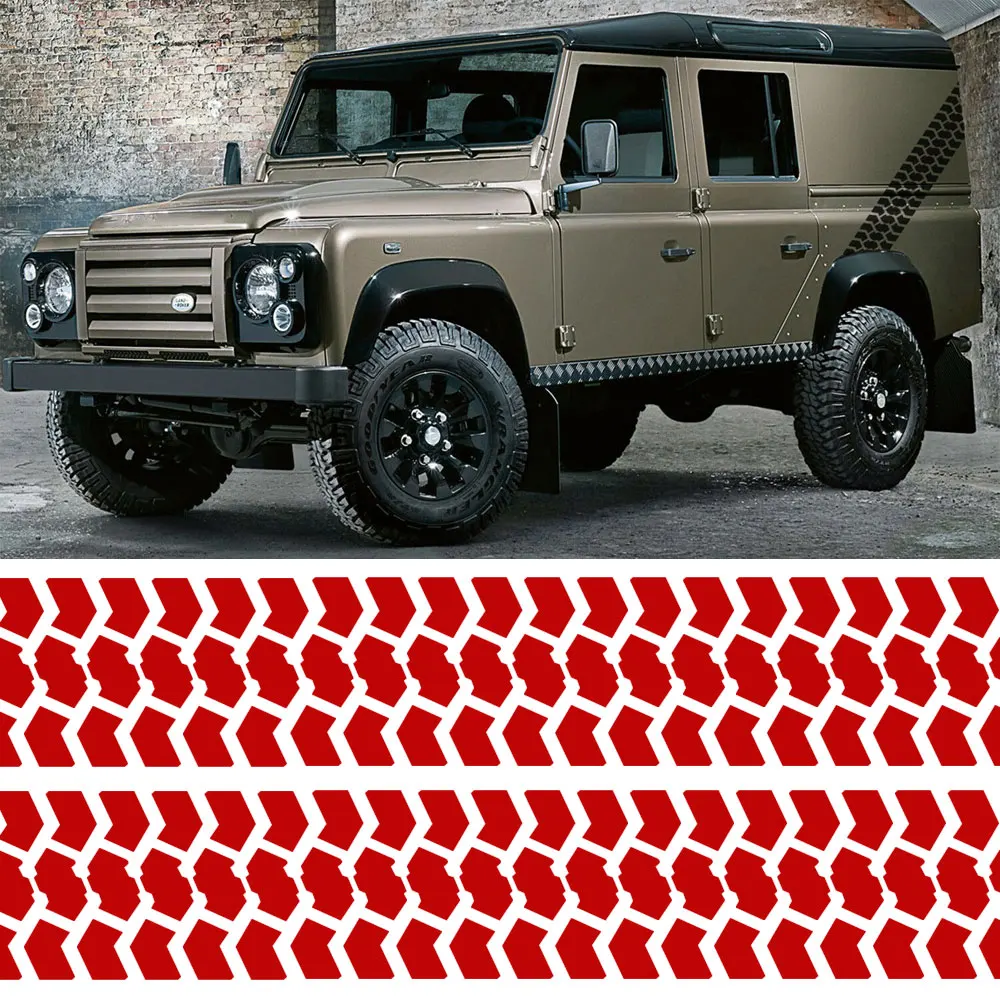 2 шт. шины треки 4X4 стикер-для Land Rover Defender внедорожные Мотокросс велосипед шины tu-8618