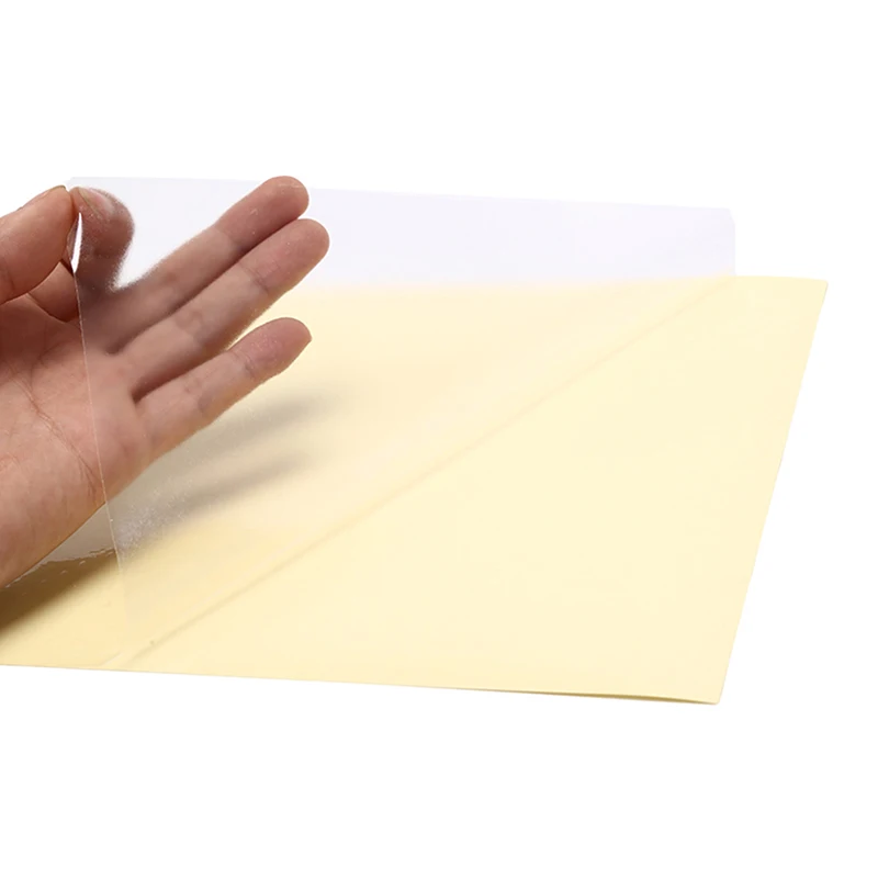 10 листов ПЭТ прозрачная пленка лист самоклеющиеся наклейки бумага прозрачная A4 виниловая пленка этикетка наклейка для лазерного принтера