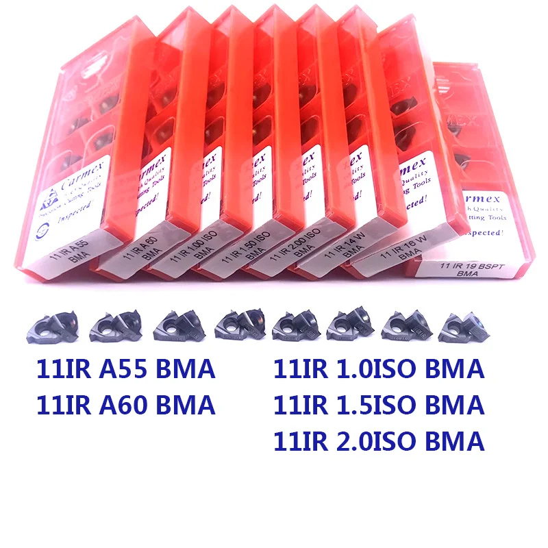 10 шт. токарный инструмент с резьбой 11ER 11IR A55 A60 0 5/1 0/1 75/2 0/2 0/ BMA 100% оригинальные