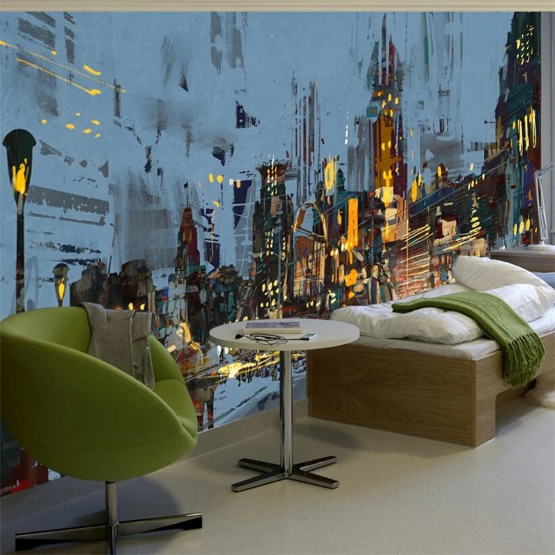 Beibehang-HD-abstract-city-night-landscape-background-wall-custom-large-mural-wallpaper-papel-de-parede-quarto (1)