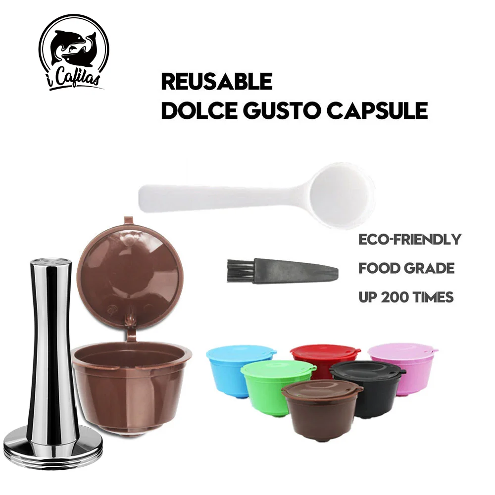 Многоразовая кофейная капсула Nescafe Dolce Gusto фильтры с сеткой из нержавеющей стали