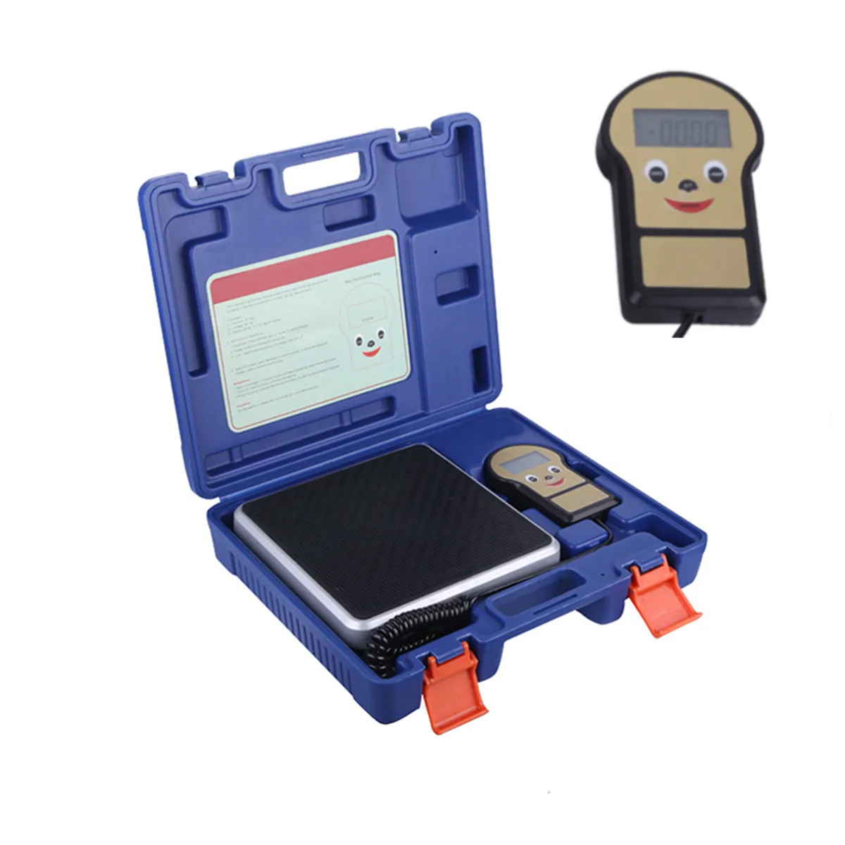 

0.01lb/100kg Electronic Digital HVAC A/C Refrigerant Freon Charging Weight Scale with Case Measuring Tools Instrument bascula co
