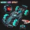 4WD RC Car Toy F1 Stunt Drift Racing Car Kit 2.4G Gesture Remote Control Cars Spray Light Music Toys for Adults Children Kids 1