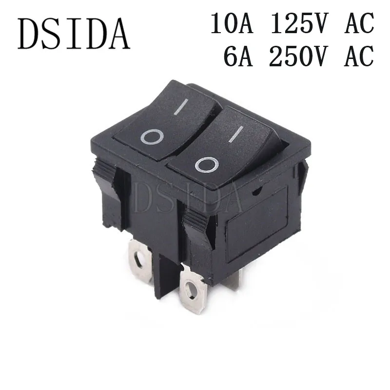 

Rocker Switch 21*24mm 2 Position 4 Pins Power Switch With Two-way ON-OFF With 10A 125VAC/6A 250V 21*24 Ship Type Switch