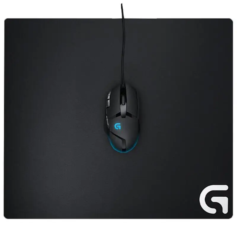 Logitech G640 46X40 см Большой размер игровой геймерский коврик для мыши умеренный мягкий Фабричный коврик для мыши с низким dpi установкой для ПК компьютера ноутбука