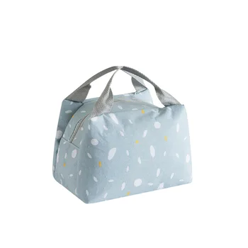 

Lunch Bag Women With Handle Picnic Cotton Linen Insulated Fashion Cooler Big Zipper Wear Resistant Tote Carry Storage