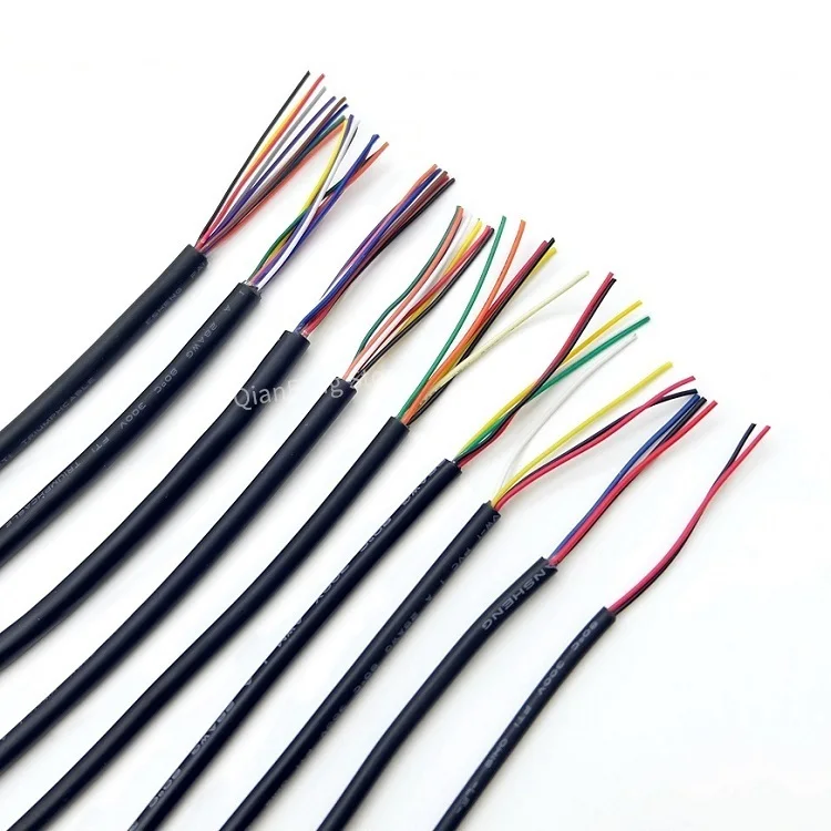 Провод с покрытием 1 м кабель 20AWG канал аудио линии 2 3 4 5 6 7 8 ядер изолированный