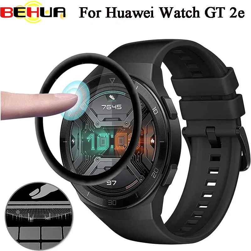 

BEHUA Protective Film Cover For Huawei Watch GT 2e GT2 E GT2E Smartwatch Full Screen Protector Watch 3D Curved Edge Scale Films