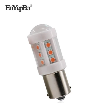 

1PC LED Turn Signal 1156 Brake light P21W Reverse lamp Super Bright BA15s blinker 18-SMD 15W 1400LM LED Bulbs Yellow 12V