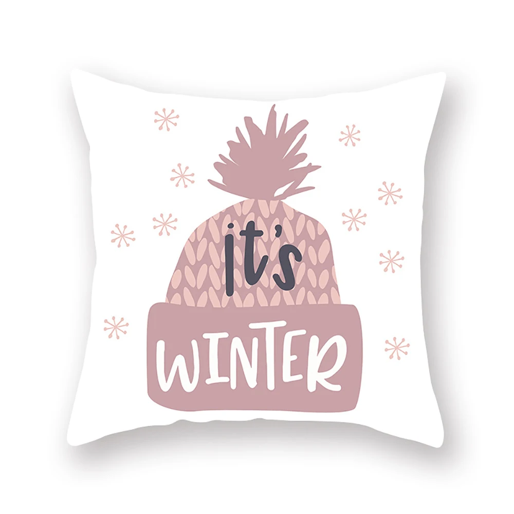 

Lychee Cartoon Printed Cushion Case 45x45cm Pink Polyester Peachskin Cushion Cover For Bedroom Home Office