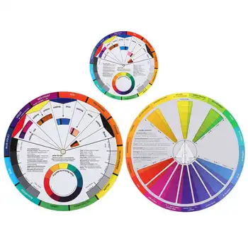 

3pcs Tattoo Color Wheel Pigment Color Wheel Mixing Guide Tattoo Accessory Microblading Permanent Makeup Tattoo Supplies
