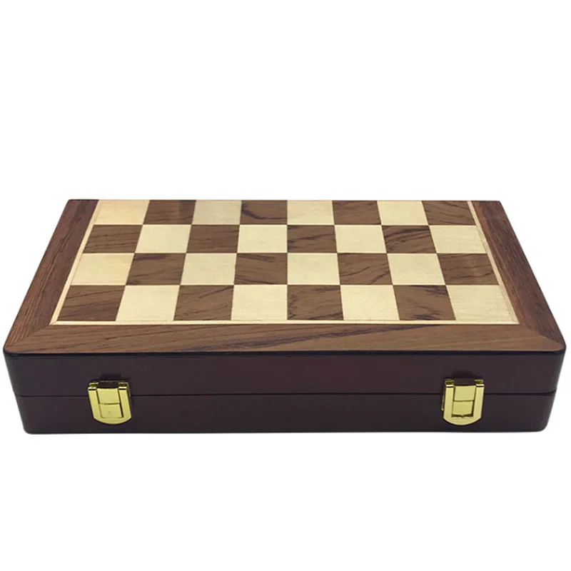 Easytoday металлические глянцевые золотые и серебряные шахматы, твердые деревянные складные шахматы, высококлассный профессиональный набор