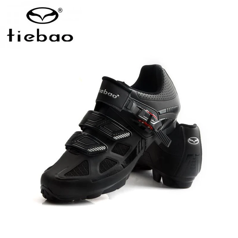 Велосипедная обувь Tiebao Мужская MTB обувь SPD Sapatilha Ciclismo Mtb профессиональная самоблокирующаяся велосипедная обувь уличные дышащие кроссовки