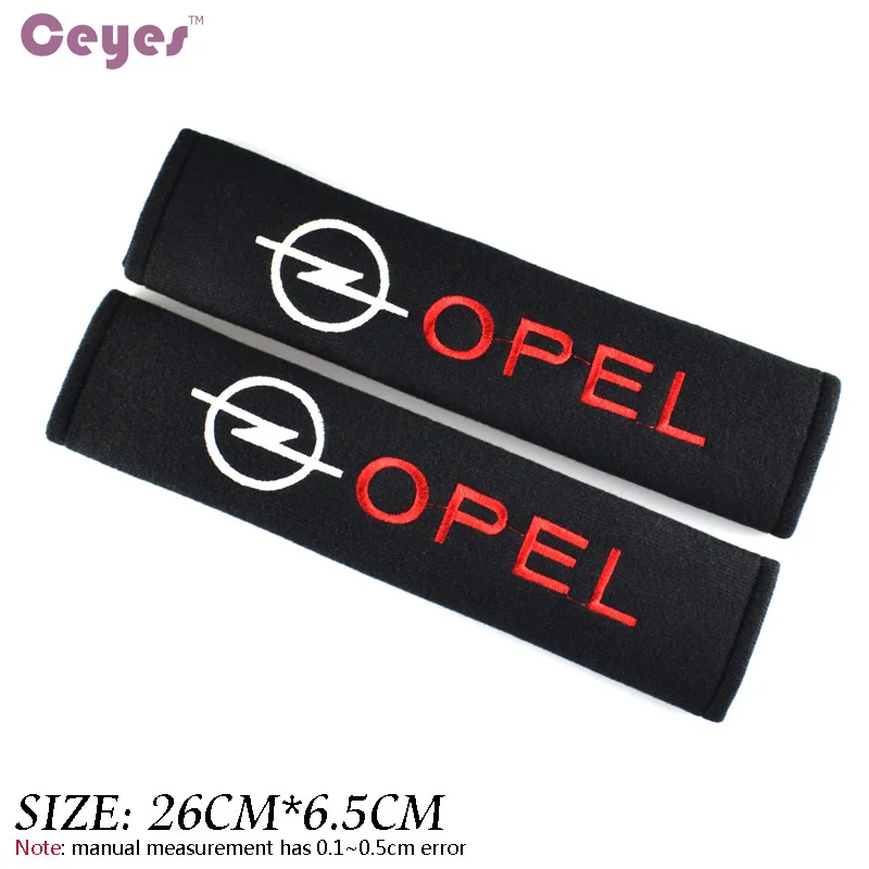 Seat Belt Covers Ceyes Car Styling Cotton Safety Shoulder Protector For Opel Astra H G Corsa Insignia Antara Meriva Zafira 2 PCS
