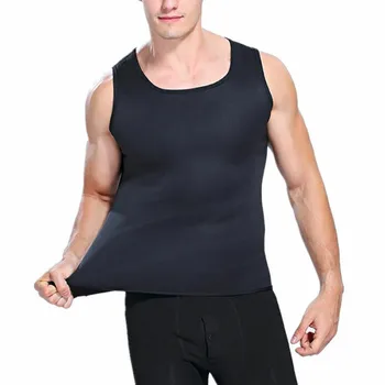 

New Fashion Men's Neoprene Sauna Thermo Sweat Body Shaper Waist Trainer Gym Slim Corset Vest Plus Size