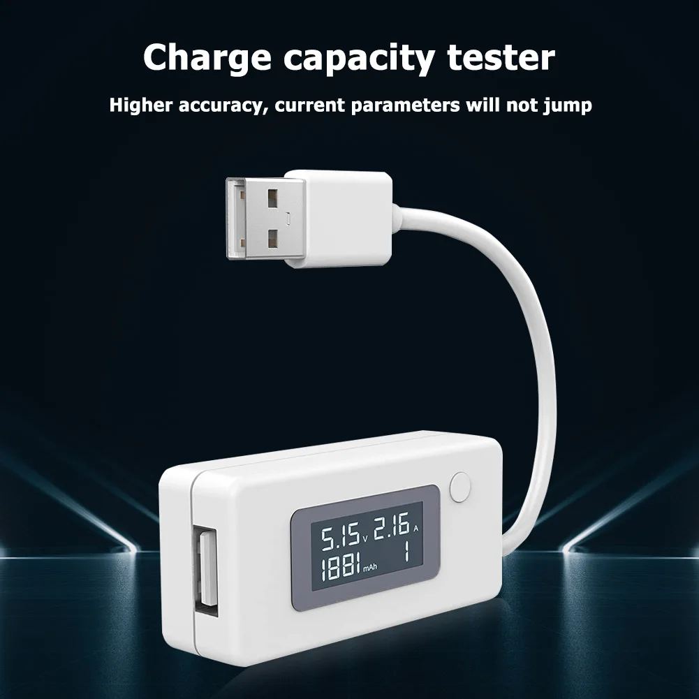 LCD Digital Display USB Power Meter Voltage Current Discharge Capacity Tester Electric Frequency Factor | Инструменты