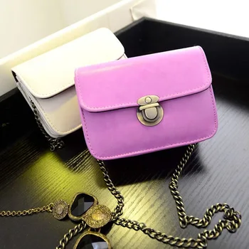 

New Style Retro Bag Chain Mini Bag Shoulder Trend Change WOMEN'S Messager Crossbody Bag Mortise Lock Lady Bag Clutch Hobos