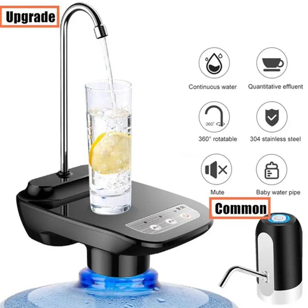

Electric Water Dispenser Wireless Portable Automatic Water Pump Bucket Bottle Dispenser USB Rechargeable Cooling Water Dispenser