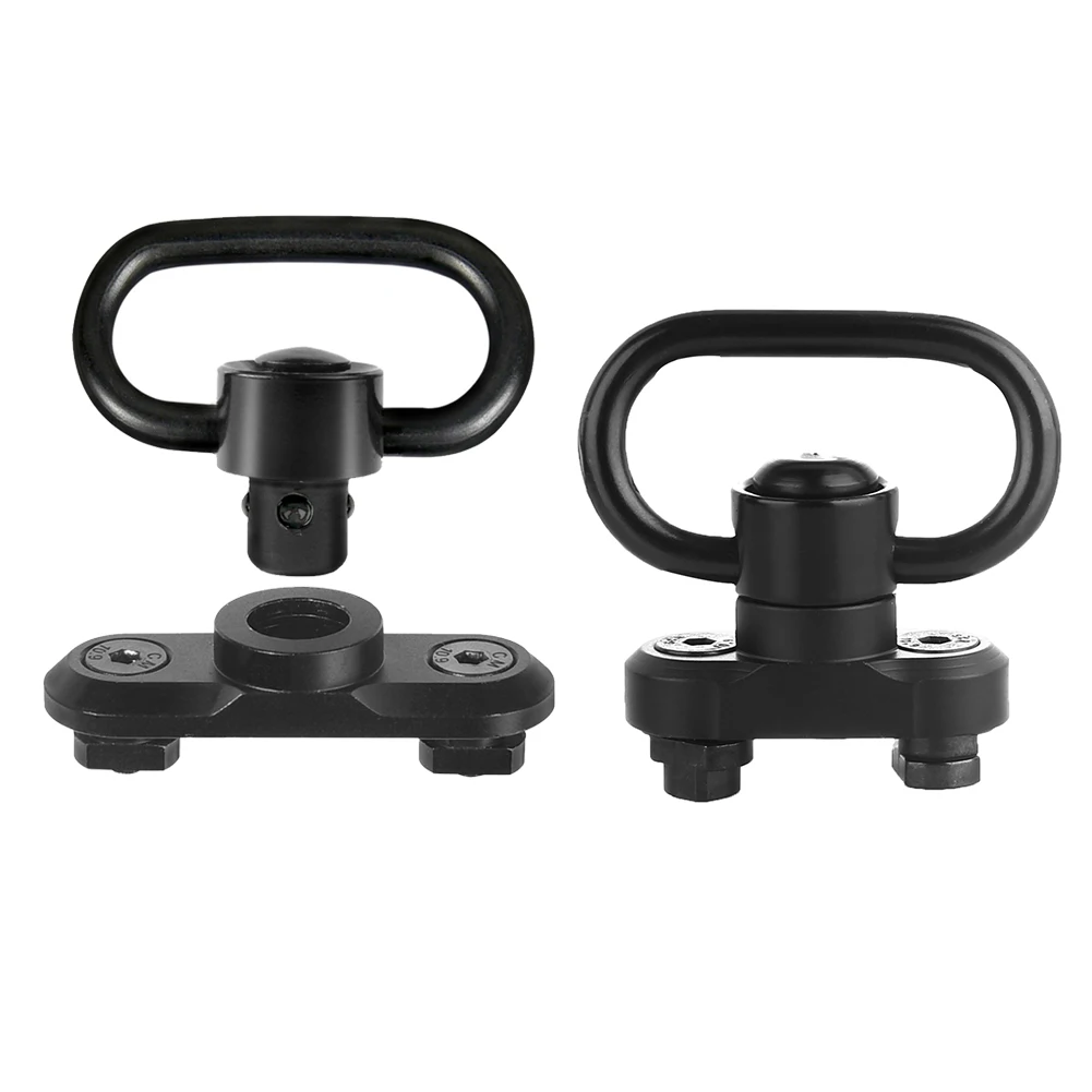 M-Lok Quick Detach Release Sling Buckle with Swivels Stud QD Strap Rail Mount Adapter Ring Outdoor Hunting Accessories | Спорт и