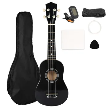 

21 Inch Acoustic Ukulele Combo 4 Strings Hawaii Guitar Musical Instrument for Kids and Music Beginner Uke Set
