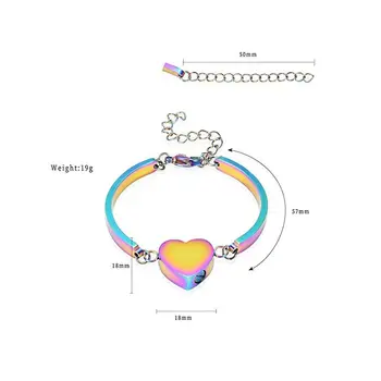 

Cremation Bracelet Adjustable Memorial Jewelry Free Engraving - Blank Heart Urn Bangle For Ashes For Human/Pet Keepsake