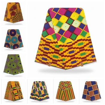 

2020 Beautiful African Ankara prints batik fabric 100% cotton real Nigeria wax high quality sewing material for party dress