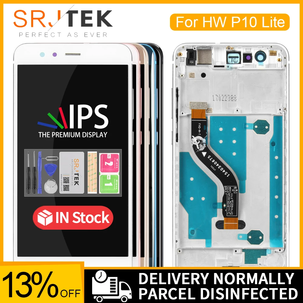 

5.2" ORIGINAL For HUAWEI P10 Lite LCD Display Touch with Frame Assembly for P10 Lite LCD Screen WAS-LX1 WAS-LX1A WAS-LX2 WAS-LX3