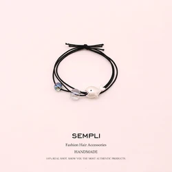 Sempl Fishion 4 Color Elastic Hair Band Silver Color Little Starfish Shell Dolphin Headwear For Girls and Women Hair Accessories