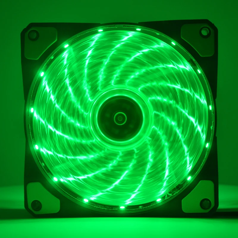 Radiador de Refrigeração Ultra Silencioso Led para Computador pc 120 mm 12cm 120x120x25 mm 12v 12vdc 3p Ide 4d Fios - Imagem 3