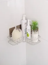 

Punch-Free Toilet Bathroom Shelf Stainless Steel Toilet Toilet Storage Vanity Kitchen Triangle Wall Hanging