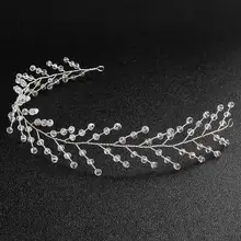 Свадебный головной убор невесты женские подарки модные ювелирные изделия волосы ручной работы жемчужные украшения для волос TS48