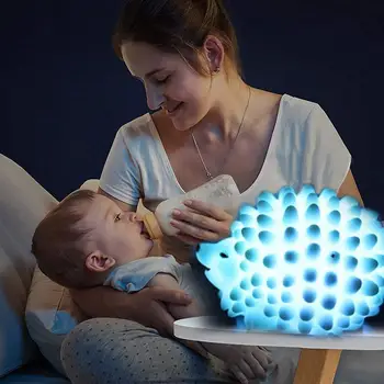 

LED Hedgehog Night Light Household Decoration Lamp Desk Changing Color Baby Light Home Bedside