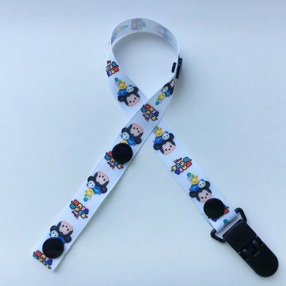 1Pcs Mickey Minnie Theme Baby Pacifier Clip Pacifier Chain Dummy Clip Nipple Holder Children Pacifier Clips Soother Holder 