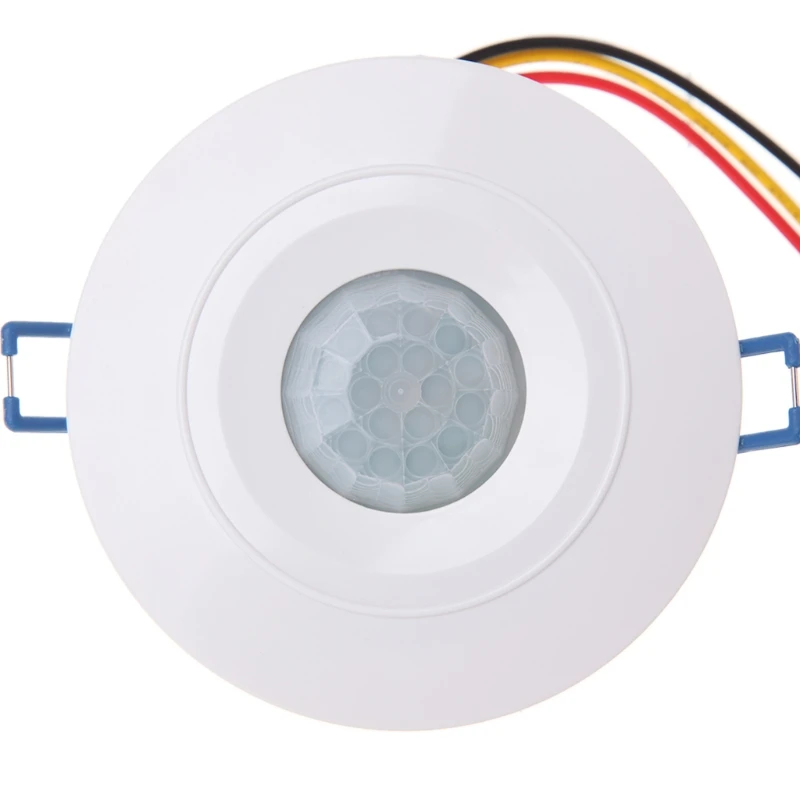 220 В инфракрасный ИК датчик движения встроенный светильник переключатель лампы Контроль Детектор настенный потолок