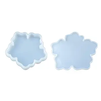 

Crystal Epoxy Resin Mold Flower Coaster Casting Mould Handmade DIY Crafts Tool